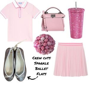 Crew Cuts Sparkle Ballet Flats